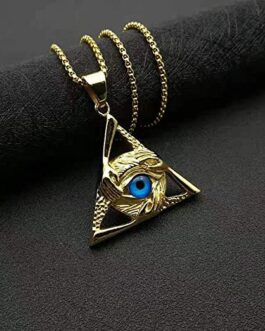 Buy Eye of Horus Necklace Online | Stainless Steel Necklace | Illuminati Necklace | Egyptian Eye of Horus Necklace